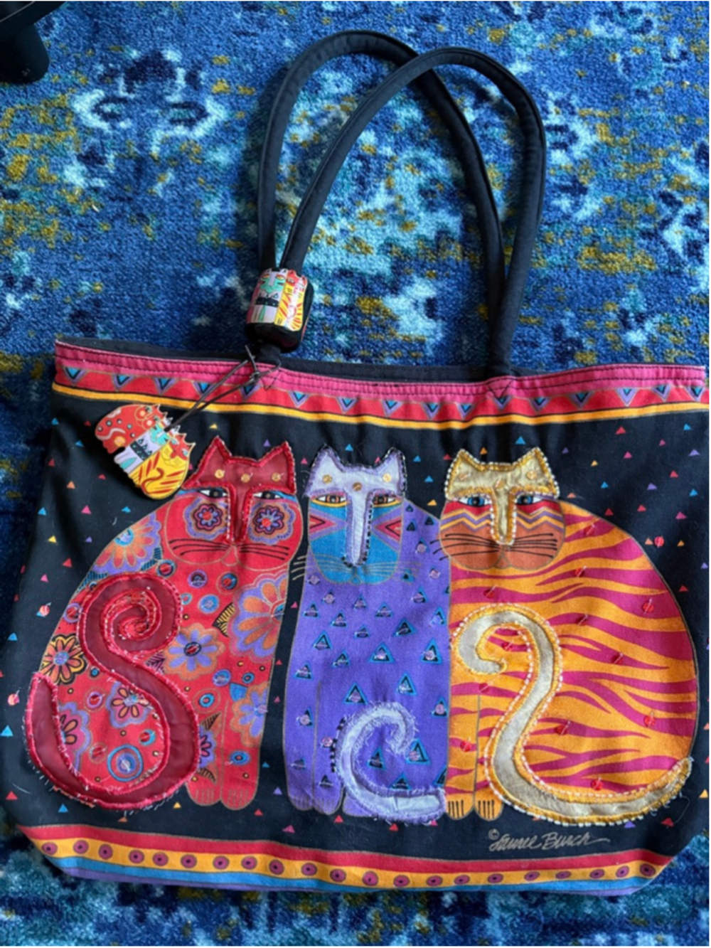 Laurel Burch Cat Tote Bag Purse